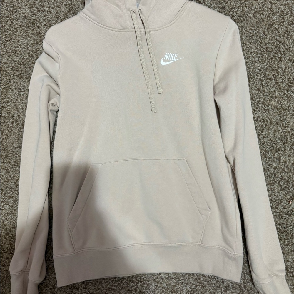 Nike Women's Beige Turtleneck Hoodie